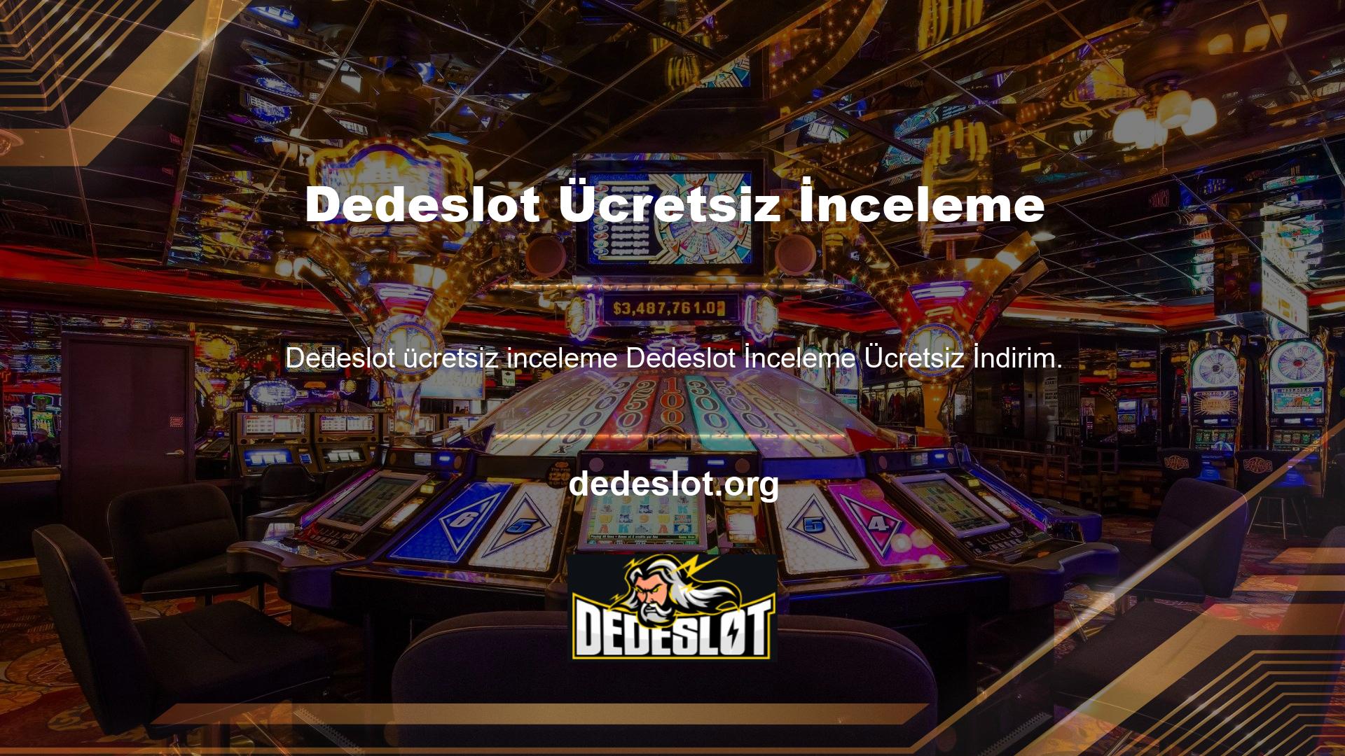 Dedeslot bir incelemenin oluşturulmasına katılmaktan mutluluk duyar